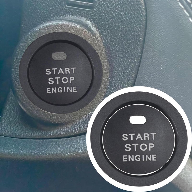 HDUFC 5pcs for Subaru Crosstrek/Impreza 2024 2025, Forester 2025, Legacy Outback 2020-2025, WRX, Ascent Volume Adjustment Knob, Mirror Knob Cover, Start Button Cover/Ring (Black) - Image 2